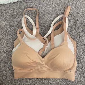 LOT of 3 Tommy John Second Skin Triangle Bralettes Size: Small A-C Cup